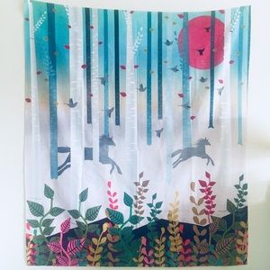 Cute fairytale fantasy Scandinavian dream tapestry